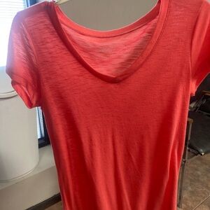 Allison Brittany Coral Textured T-shirt